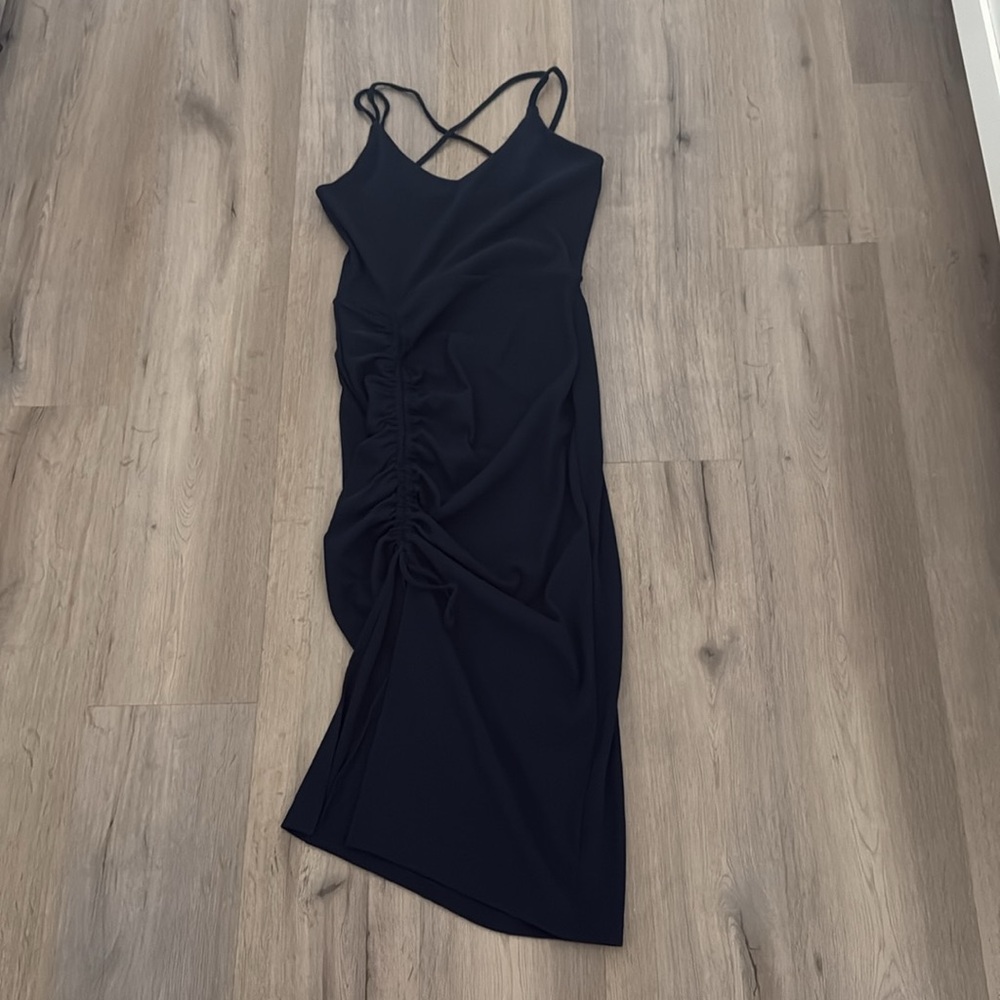 Navy Midi Dress - Picture 2 of 3